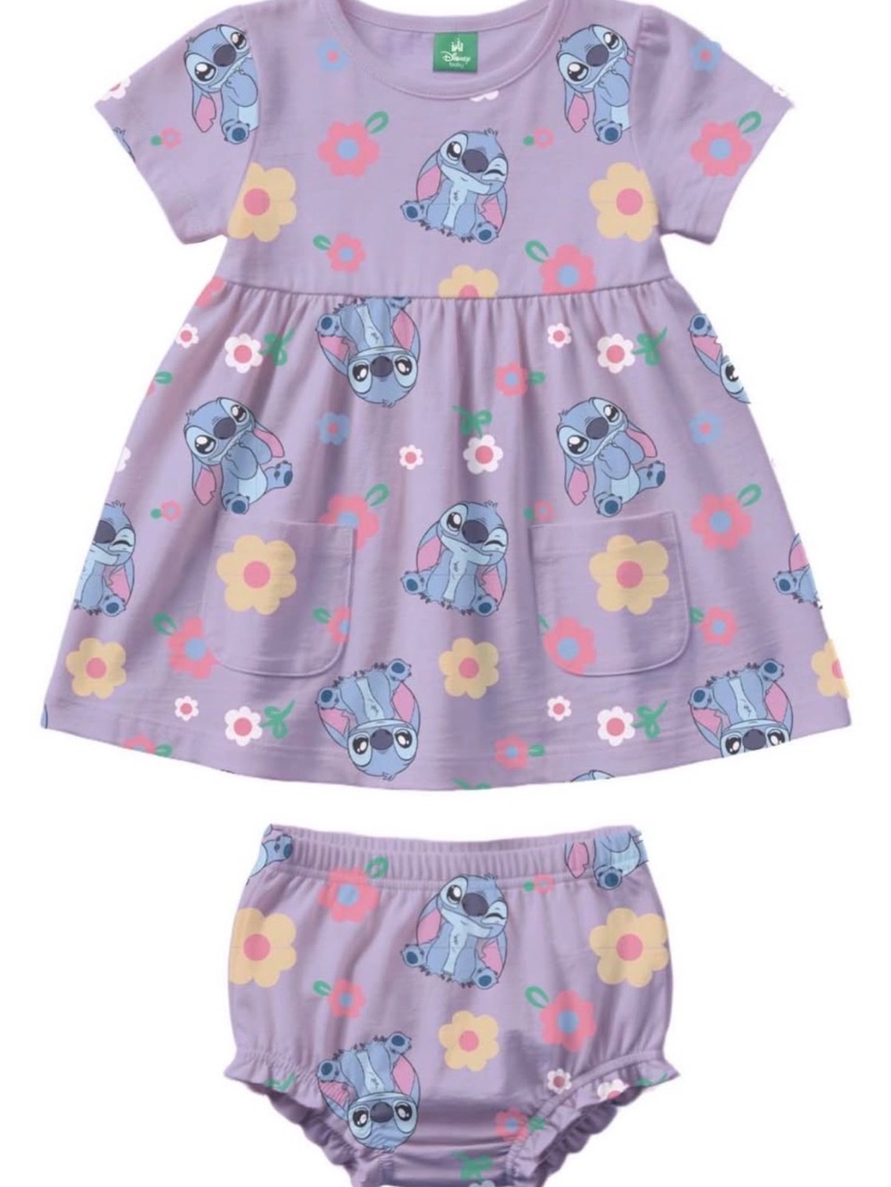 NWT Disney Stitch Dress with Panty 2 piece 6/9 Months